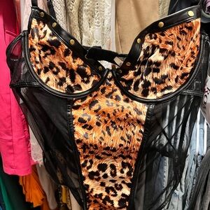 Roma Jungle Fever Teddy in Leopard and Black